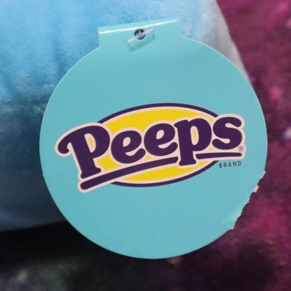 YELLOW PEEPS PLUSH NWT Bunny Toy Kids Easter Spring Large Classic Pillow Dorm - Picture 7 of 9